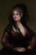 Francisco de Goya Portrait of Dona Isabel de Porcel (mk08) oil on canvas